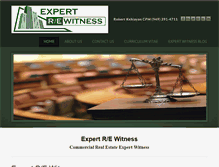 Tablet Screenshot of expertrewitness.com